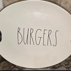 Rae Dunn burger platter
